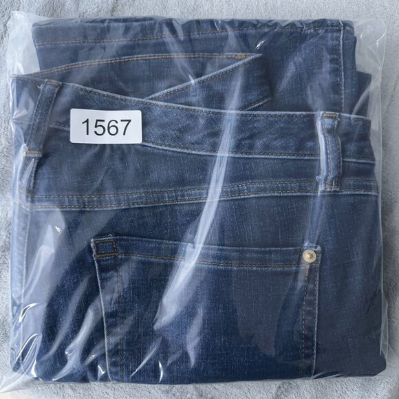 INC DENIM Womens Bootcut Jeans Stretch High Rise 5-Pocket Blue Size 14P - Picture 12 of 12